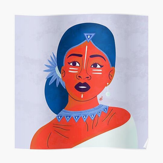 Discover Shamanic women - CYCLEIA Premium Matte Vertical Poster