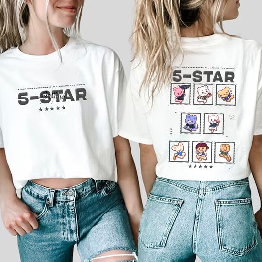 Discover Stray Kids 5 star tshirt, 5 Star Shirt