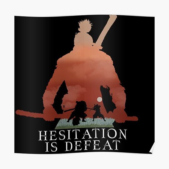 Discover Sekiro - Hesitation is defeat V3B Premium Matte Vertical Poster