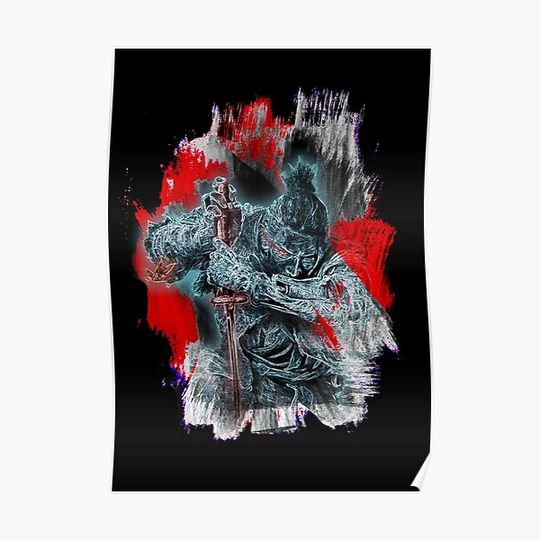 Discover Sekiro Shadows Die Twice Neon Paint 4 Premium Matte Vertical Poster