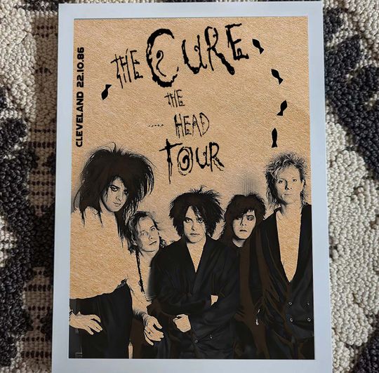 Discover The Cure 1985 Concert Poster