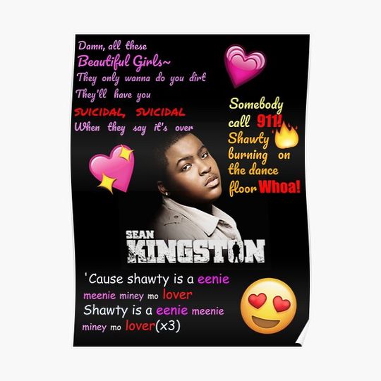 Discover Sean Kingston Gift Halloween Day, Thanksgiving, Christmas Day Premium Matte Vertical Poster