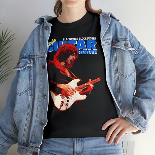 Discover Ritchie Blackmore Guitar Heroes Band poster album cover T shirt