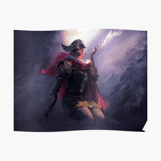 Discover Malenia, blade of Miquella Premium Matte Vertical Poster