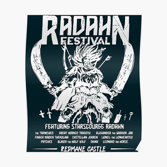 Discover Festival radahn classic tshirts10 Premium Matte Vertical Poster