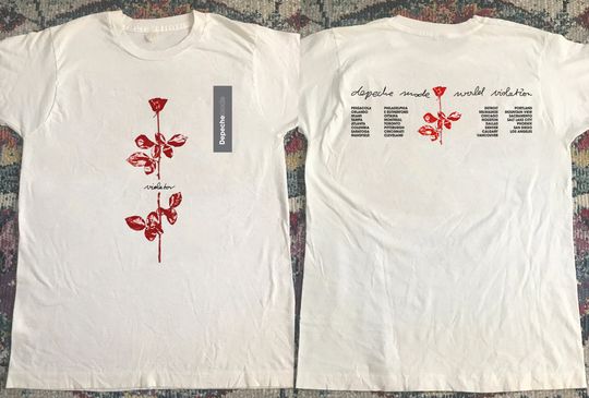Discover 1990 Depeche Mode World Violator Concert Tour T-Shirt