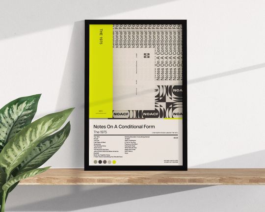 Discover Notes On A Conditional Form - The 1975 - Poster - Album Print - Home Decor - Wall Art