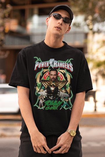 Discover Vintage Tommy Oliver Power Rangers Shirt, Power Rangers Jason David Frank Shirt