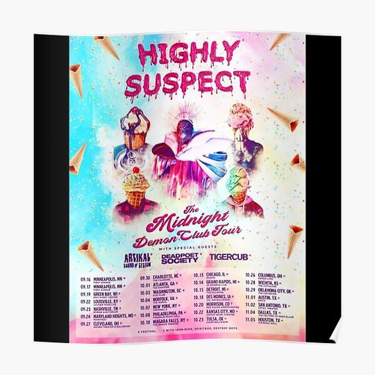 Discover Midnight Demon Club Highly Suspect Premium Matte Vertical Poster