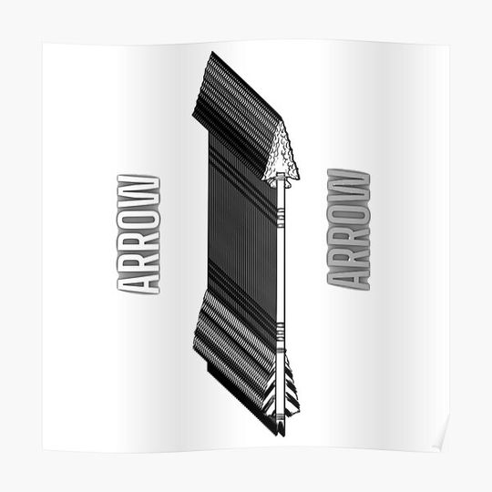 Discover arrow |catchy words | Premium Matte Vertical Poster
