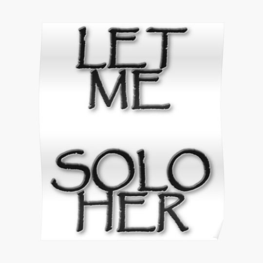 Discover Elden Ring - Let Me Solo Her Premium Matte Vertical Poster