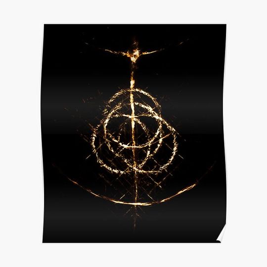 Discover Elden Ring Symbol for Gamers Classic . Premium Matte Vertical Poster