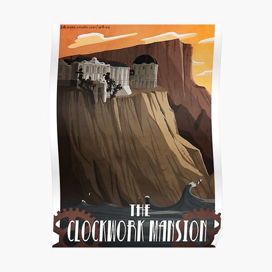 Discover The Clockwork Mansion Premium Matte Vertical Poster
