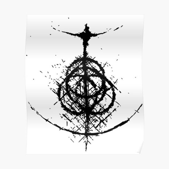 Discover Elden Ring - Logo Design Classic . Premium Matte Vertical Poster