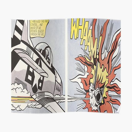 Discover roy lichtenstein pop art for sale Premium Matte Vertical Poster