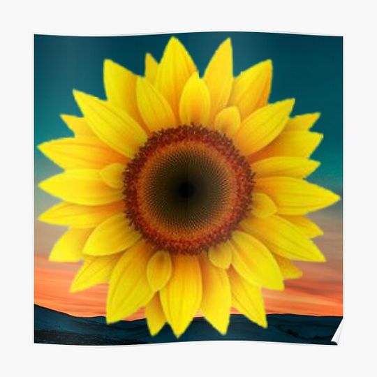 Discover Multicolored Sunflower Premium Matte Vertical Poster