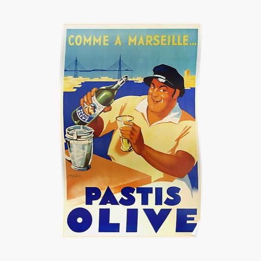 Discover Pastis Olive Premium Matte Vertical Poster