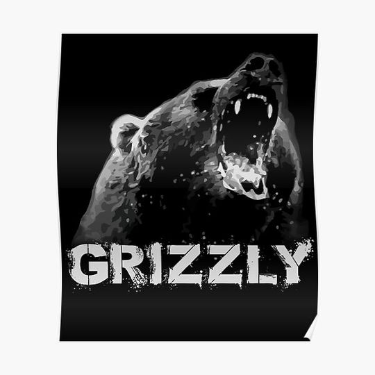 Discover Grizzly Bear Premium Matte Vertical Poster