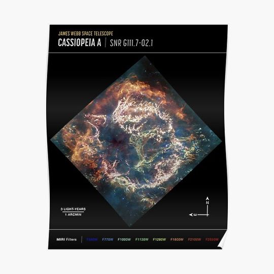Discover Cassiopeia A Premium Matte Vertical Poster