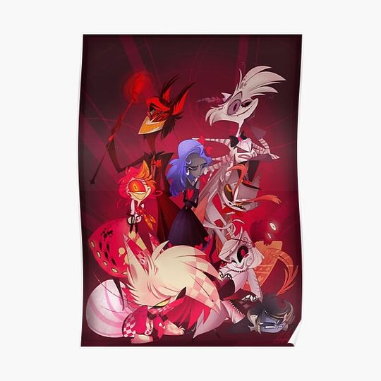 Discover (Original) Hazbin Hotel Cast Premium Matte Vertical Poster
