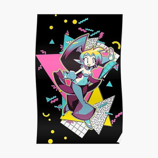 Discover Shantae *90s graphic design* Premium Matte Vertical Poster