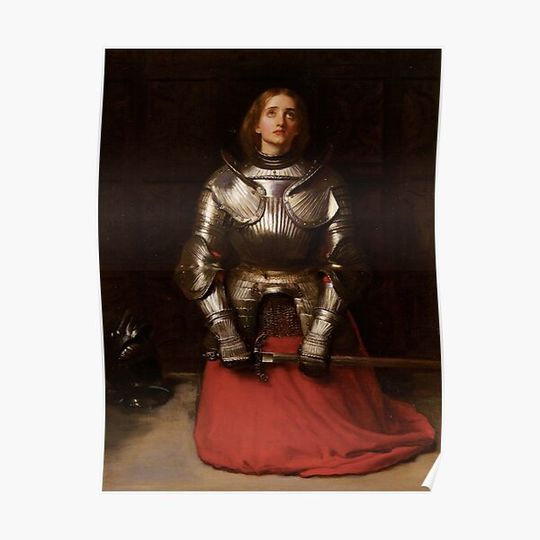 Discover Saint Joan of Arc by John Everett Millais Premium Matte Vertical Poster