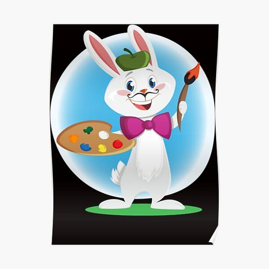 Discover Rabbit Premium Matte Vertical Poster
