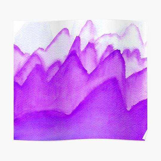 Discover Purple Mountains Premium Matte Vertical Poster