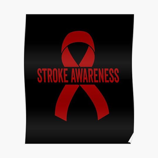 Discover Ribbon National Stroke Awareness Day Gift Premium Matte Vertical Poster