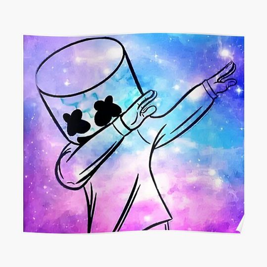 Discover Marshmello - DJ - DAB Premium Matte Vertical Poster
