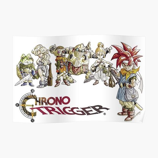 Discover Chrono Trigger Logo Premium Matte Vertical Poster