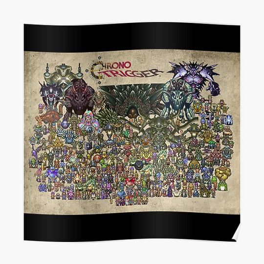 Discover Chrono Trigger Wallpaper Design Premium Matte Vertical Poster