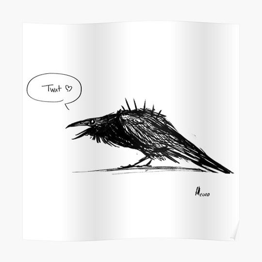 Discover Rude Raven No.1 Premium Matte Vertical Poster