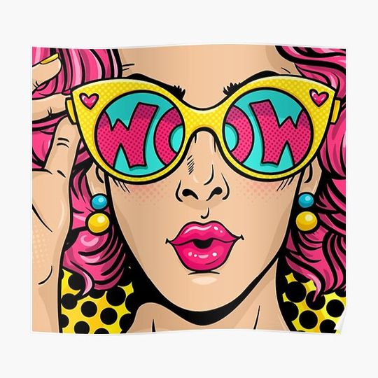 Discover Pop Woman Print Art,pop Canvas,roy Lichtenstein Canvas Premium Matte Vertical Posters