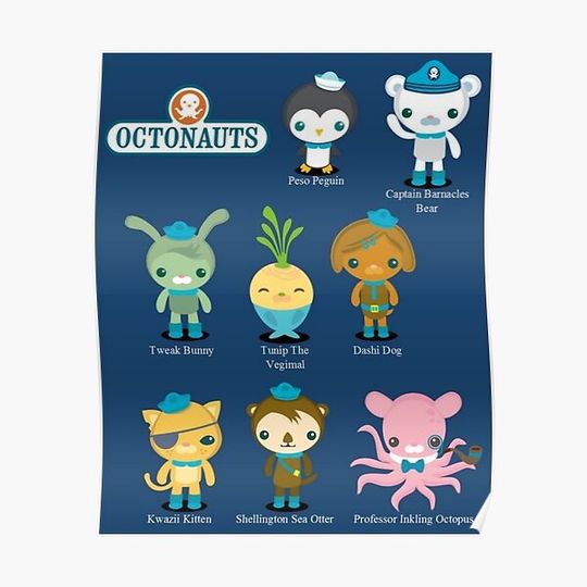 Discover Octonauts Design Premium Matte Vertical Poster