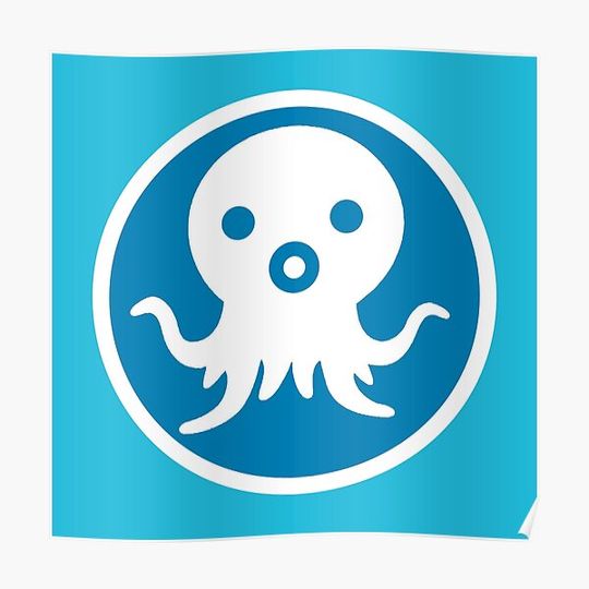 Discover Blue Octonauts Logo - High Quality Premium Matte Vertical Poster