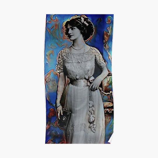 Discover Edwardian woman Premium Matte Vertical Poster