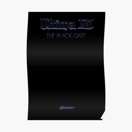 Discover Classic Game Covers - Ultima 7 The Black Gate Premium Matte Vertical Poster
