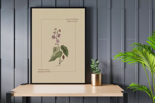Discover Folklore Evermore Floral Poster