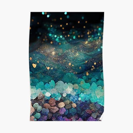 Discover Crystal Undersea Premium Matte Vertical Poster