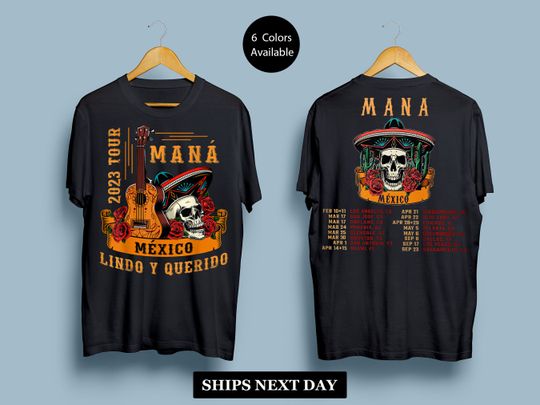 Discover Mana Mexico Lindo Y Querido 2023 Tour Unisex T-shirt