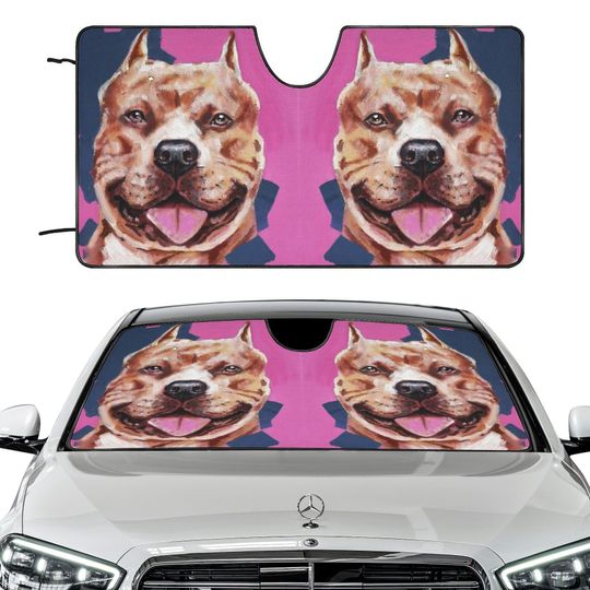 Discover Car Sunshades with Oil Painting Dog Windshields And Sunshades