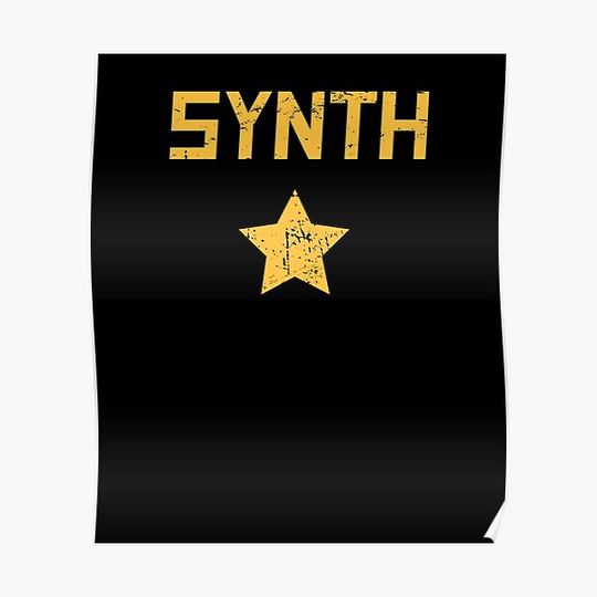 Discover Synthesizer Player / Synth Music Premium Matte Vertical Poster