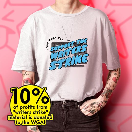 Discover Writers Strike Peak TV Graphic Shirt