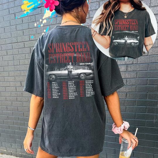 Discover Bruce Springsteen And The E Street Band Tour 2023 T-Shirt, Vintage Bruce Springsteen tshirt