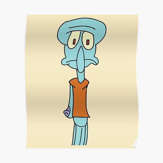 Discover ugly squidward Premium Matte Vertical Poster