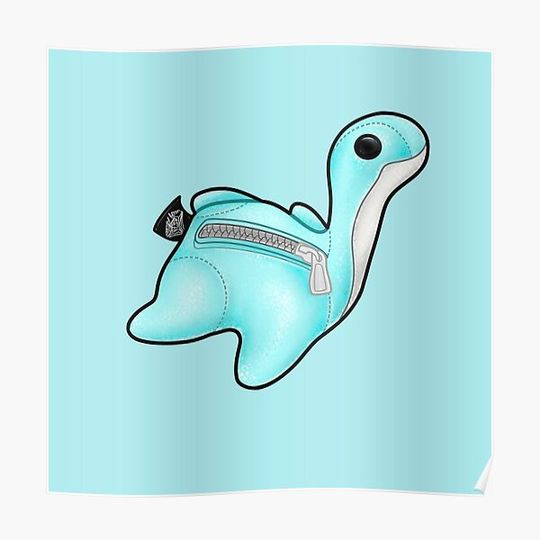 Discover Blue nessie Premium Matte Vertical Poster