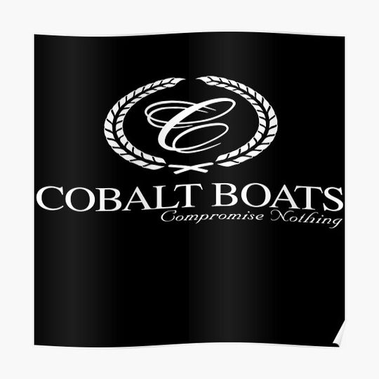 Discover Cobalt Boats Logo Premium Matte Vertical Poster