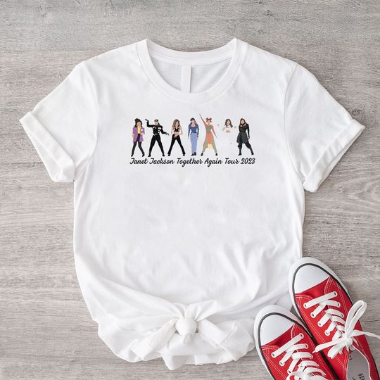 Discover Janet Jackson Together Again Tour 2023 Shirt, Janet Jackson Shirt For Fan