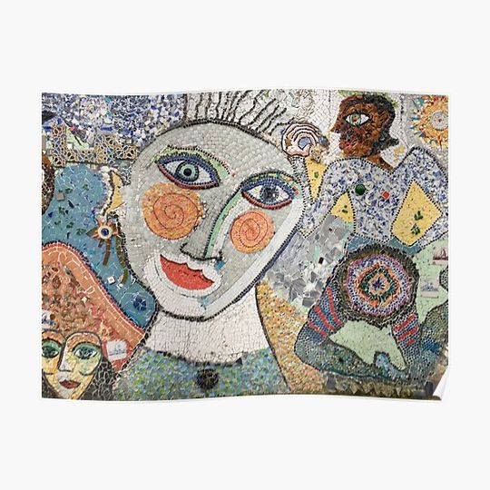 Discover Mosaic People Premium Matte Vertical Poster